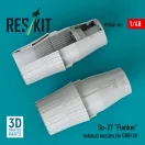 ResKit Models Su-27 Flanker exhaust nozzles for GWH kit (3D Printed) 1:48 (RSU48-0361)