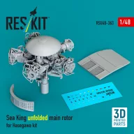   ResKit Models Sea King unfolded main rotor for Hasegawa kit (3D Printed) 1:48 (RSU48-0363)