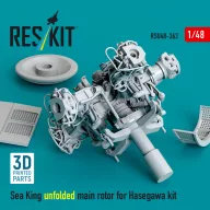   ResKit Models Sea King unfolded main rotor for Hasegawa kit (3D Printed) 1:48 (RSU48-0363)
