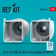   ResKit Models Su-27, Su-27UB,30,35 air intakes for GWH kit (3D Printed) 1:48 (RSU48-0367)