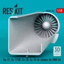 ResKit Models Su-27, Su-27UB,30,35 air intakes for GWH kit (3D Printed) 1:48 (RSU48-0367)