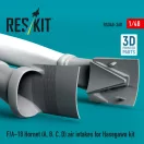 ResKit Models F/A-18 Hornet (A, B, C, D) air intakes for Hasegawa kit (3D Printed) 1:48 (RSU48-0368)