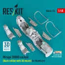 ResKit Models Mirage 2000D cockpit (Basic edition with 3D decals) for Kinetic kit (3D Printed) 1:48 (RSU48-0376)
