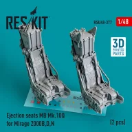   ResKit Models Ejection seats MB Mk.10Q for Mirage 2000B,D,N (2 pcs) (3D Printed) 1:48 (RSU48-0377)