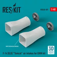   ResKit Models F-14 (B,D) Tomcat air intakes for GWH kit (3D Printed) 1:48 (RSU48-0381)