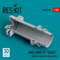   ResKit Models AMX (AMX-T) Ghibli exhaust nozzle for Kinetic kit (3D Printed) 1:48 (RSU48-0383)