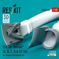   ResKit Models F/A-18 Hornet (A, B, C, D & CF-18) air intakes for Kinetic kit (3D Printed) 1:48 (RSU48-0385)