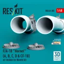 ResKit Models F/A-18 Hornet (A, B, C, D & CF-18) air intakes for Kinetic kit (3D Printed) 1:48 (RSU48-0385)