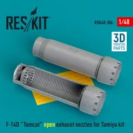   ResKit Models F-14D Tomcat open exhaust nozzles for Tamiya kit (3D Printed) 1:48 (RSU48-0386)