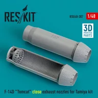   ResKit Models F-14D Tomcat close exhaust nozzles for Tamiya kit (3D Printed) 1:48 (RSU48-0387)