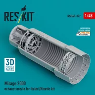   ResKit Models Mirage 2000 exhaust nozzle for Italeri/Kinetic kit (3D Printed) 1:48 (RSU48-0392)