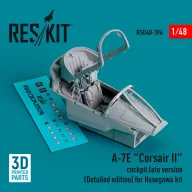   ResKit Models A-7E Corsair II cockpit late version (Detailed edition) for Hasegawa kit (3D Printed) 1:48 (RSU48-0396)
