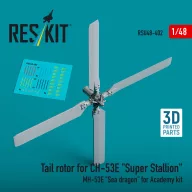   ResKit Models Tail rotor for CH-53E Super Stallion, MH-53E Sea dragon for Academy kit (3D printed) 1:48 (RSU48-0402)