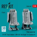 ResKit Models Pilot seats for CH-53E Super Stallion & MH-53E Sea Dragon for Academy kit (2 pcs) (3D printed) 1:48 (RSU48-0403)