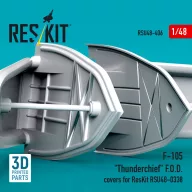   ResKit Models F-105 Thunderchief F.O.D. covers for ResKit RSU48-0338 (3D Printed) 1:48 (RSU48-0406)
