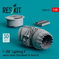   ResKit Models ?F-35B Lightning II exhaust nozzle (Short takeoff) for Tamiya kit (3D printed) 1:48 (RSU48-0413)