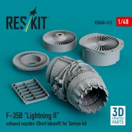   ResKit Models ?F-35B Lightning II exhaust nozzle (Short takeoff) for Tamiya kit (3D printed) 1:48 (RSU48-0413)