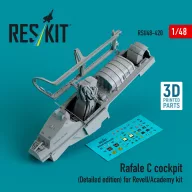   ResKit Models Rafale C cockpit (Detailed edition) for Revell/Academy kit (3D printed) 1:48 (RSU48-0420)