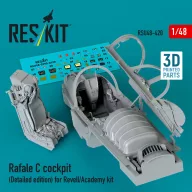   ResKit Models Rafale C cockpit (Detailed edition) for Revell/Academy kit (3D printed) 1:48 (RSU48-0420)