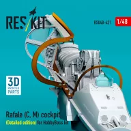   ResKit Models Rafale (C, M) cockpit (Detailed edition) for HobbyBoss kit (3D printed) 1:48 (RSU48-0421)