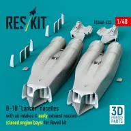   ResKit Models B-1B Lancer nacelles with air intakes & early exhaust nozzles (?losed engine bays) for Revell kit (3D Printed) 1:48 (RSU48-0423)