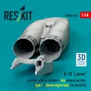 ResKit Models B-1B Lancer nacelles with air intakes & late exhaust nozzles (type 1) (?losed engine bays) for Revell kit (3D Printed) 1:48 (RSU48-0426)