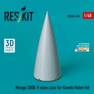   ResKit Models Mirage 2000-5 nose cone for Kinetic/Italeri kit (3D Printed) 1:48 (RSU48-0430)