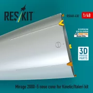  ResKit Models Mirage 2000-5 nose cone for Kinetic/Italeri kit (3D Printed) 1:48 (RSU48-0430)