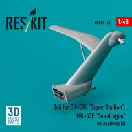   ResKit Models Tail for CH-53E Super Stallion, MH-53E Sea dragon for Academy kit (3D printed) 1:48 (RSU48-0431)