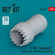   ResKit Models ?F-35B Lightning II exhaust nozzle (Parked/Fly) for Tamiya kit (3D printed) 1:48 (RSU48-0437)