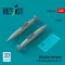 ResKit Models 600 gallon fuel tanks with pivot pylons for FB-111 (2 pcs) (3D Printed) 1:48 (RSU48-0438)