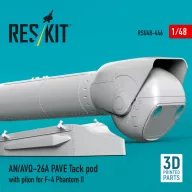   ResKit Models AN/AVQ-26A PAVE Tack pod with pilon for F-4 Phantom II (3D Printed) 1:48 (RSU48-0446)