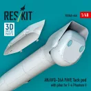 ResKit Models AN/AVQ-26A PAVE Tack pod with pilon for F-4 Phantom II (3D Printed) 1:48 (RSU48-0446)