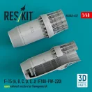 ResKit Models F-15 (A, B, C, D, E, J) (F100-PW-220) open exhaust nozzles for Hasegawa kit (3D Printed) 1:48 (RSU48-0452)