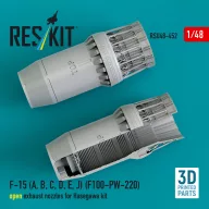   ResKit Models F-15 (A, B, C, D, E, J) (F100-PW-220) open exhaust nozzles for Hasegawa kit (3D Printed) 1:48 (RSU48-0452)
