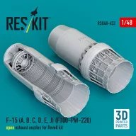   ResKit Models F-15 (A, B, C, D, E, J) (F100-PW-220) open exhaust nozzles for Revell kit (3D Printed) 1:48 (RSU48-0453)