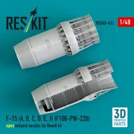   ResKit Models F-15 (A, B, C, D, E, J) (F100-PW-220) open exhaust nozzles for Revell kit (3D Printed) 1:48 (RSU48-0453)