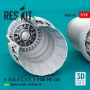 ResKit Models F-15 (A, B, C, D, E, J) (F100-PW-220) open exhaust nozzles for Revell kit (3D Printed) 1:48 (RSU48-0453)