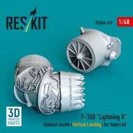   ResKit Models F-35B Lightning Exhaust nozzle (Vertical Landing) for Italeri kit (3D printed)(1/48) 1:48 (RSU48-0457)