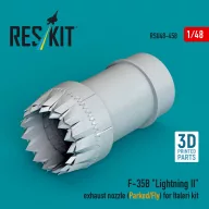   ResKit Models F-35B Lightning II exhaust nozzle (Parked/Fly) for Italeri kit (3D printed) 1:48 (RSU48-0458)