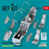   ResKit Models Mirage 2000B cockpit (Detailed edition) for Kinetic kit (3D Printed) 1:48 (RSU48-0459)