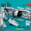 ResKit Models Mirage 2000B cockpit (Detailed edition) for Kinetic kit (3D Printed) 1:48 (RSU48-0459)