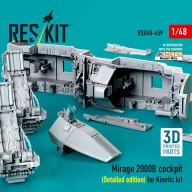   ResKit Models Mirage 2000B cockpit (Detailed edition) for Kinetic kit (3D Printed) 1:48 (RSU48-0459)