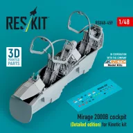   ResKit Models Mirage 2000B cockpit (Detailed edition) for Kinetic kit (3D Printed) 1:48 (RSU48-0459)