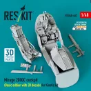 ResKit Models Mirage 2000C cockpit (Basic edition with 3D decals) for Kinetic kit (3D Printed) 1:48 (RSU48-0462)