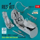 ResKit Models Mirage-2000-5 cockpit (Basic edition with 3D decals) for Kinetic kit (3D Printed) 1:48 (RSU48-0464)