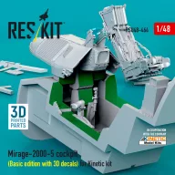  ResKit Models Mirage-2000-5 cockpit (Basic edition with 3D decals) for Kinetic kit (3D Printed) 1:48 (RSU48-0464)