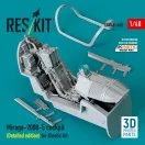 ResKit Models Mirage-2000-5 cockpit (Detailed edition) for Kinetic kit (3D Printed) 1:48 (RSU48-0465)