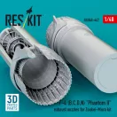 ResKit Models F-4 (B, C, D, N) Phantom II exhaust nozzles for Zoukei-Mura kit (3D Printed) 1:48 (RSU48-0467)