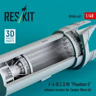   ResKit Models F-4 (B, C, D, N) Phantom II exhaust nozzles for Zoukei-Mura kit (3D Printed) 1:48 (RSU48-0467)